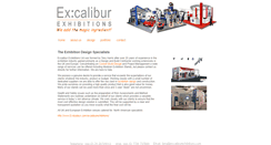 Desktop Screenshot of excaliburexhibitions.com