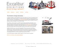 Tablet Screenshot of excaliburexhibitions.com